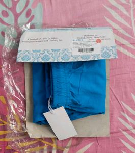 Blue Lycra Stretch Yoga Pants