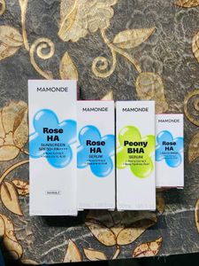 Mamonde Rose HA Serum & Sunscreen Set