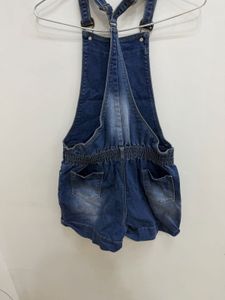 Denim Shortall Overalls