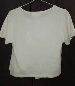 Cream crop top