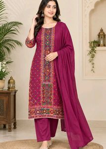 Elegant Pink Kurta Set with Dupatta