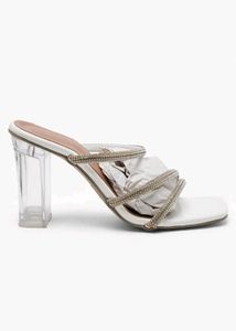 Women white Faux leather Rhinestone Embellished  b