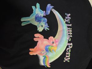 H&amp;M oversized Black My Little Pony Sweatshirt