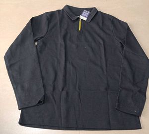 Tripr Black Polo T-Shirt, XL size