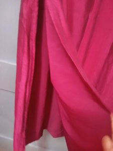 Libas Purple kurta with embroidery yoke