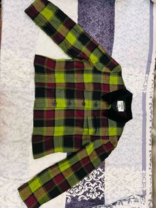 Checkered Cropped coat
