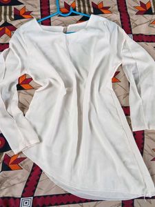 Elegant White Chiffon Top