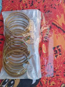 Colorful Bangle Set with Rhinestones