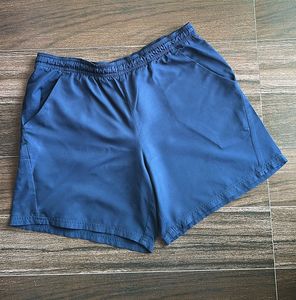 Navy Blue Casual Shorts