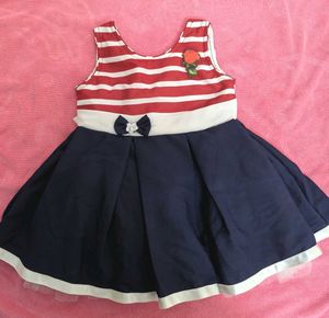 Adorable Girls Striped Dress