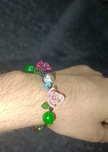 Floral Beaded Bracelet