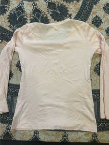 Pale Pink Long Sleeve Top