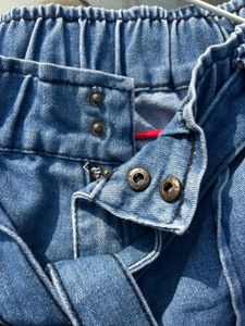 Stylish Belted Denim Pants