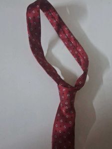 Classic Red Patterned Tie