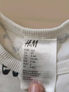 H&amp;M Cute Animal Pajama Set 3-4