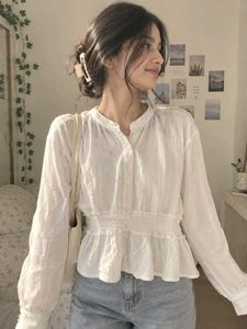 Chic White Peplum Blouse
