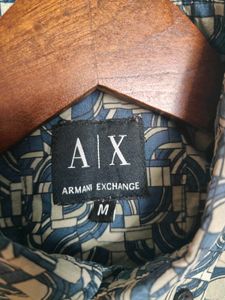 Patterned Long Sleeve Casual Shirt Size -M
