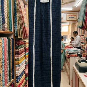 unstiched cotton chikan fabric