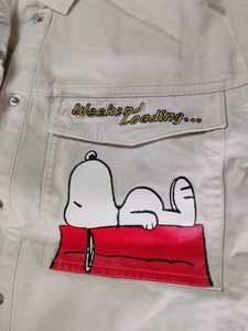 Peanuts Snoopy Denim Shirt for girls