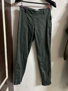 Stylish Women's Dark Green Trousers