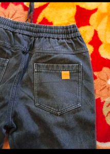 Vintage Wash Denim Joggers