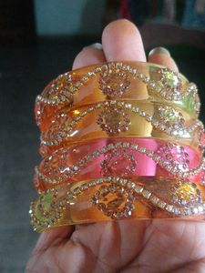 Colorful Beaded Bangles