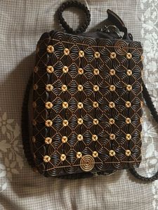 wooden sling bag detachable straps
