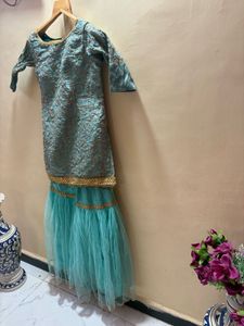 Embellished sharara set