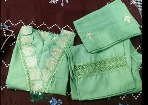 Elegant Green Kurta Set with Dupatta