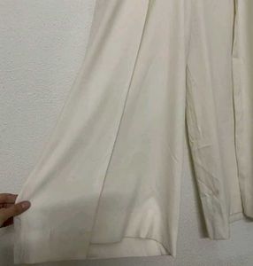 Elegant White Wide-Leg Pants
