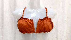 Chic Ruffled Bikini Top