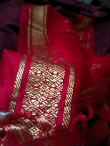 Red coffee Kachivaram Saree