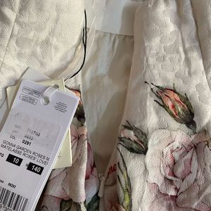 Vintage Luxe Pleated Floral Skirt
