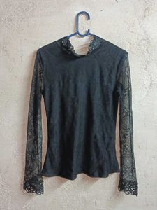 Summer Fashion Lace Top Layered Black 🖤