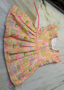 Beautiful Peach Printed Kurta Set