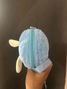 Cute Blue Plush Cartoon Crossbody Bag