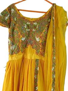 Yellow Embroidered Kurta Set with Dupatta