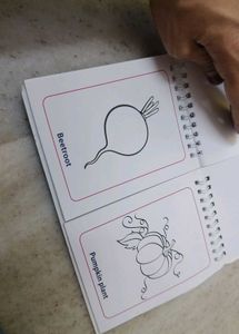 Vegetables colouring book
