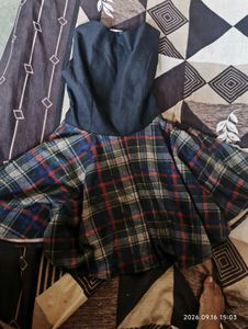 Chic Plaid Skirt Dress