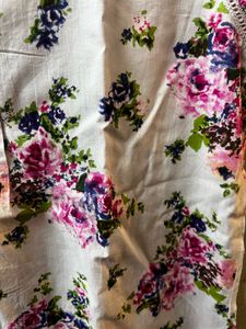 Floral Print Button-Up Blouse