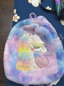Cute Iridescent Backpack with Sequins