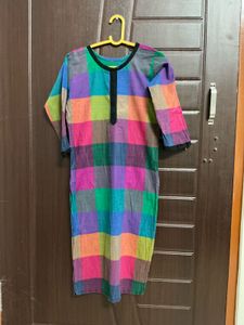 Colorful Checked Kurta