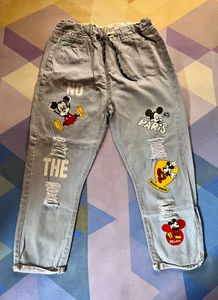 Brand New Mickey Mouse Denim Jeans