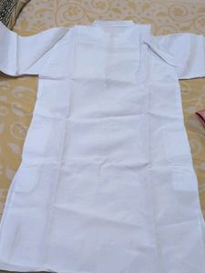 Men's White Cotton Kurta