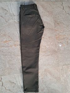 Olive Green Casual Pants