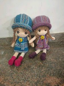 Cute Plush Dolls (Set of 2)