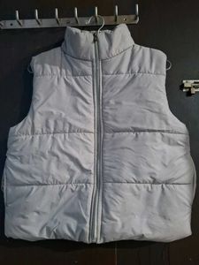 Grey puffer jacket