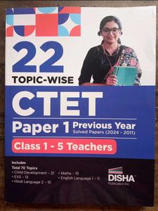 CTET Paper 1 Previous Year Solved Papers