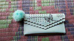 Cute Butterfly Wallet with Pom