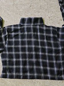 Checkered Crop Shirt